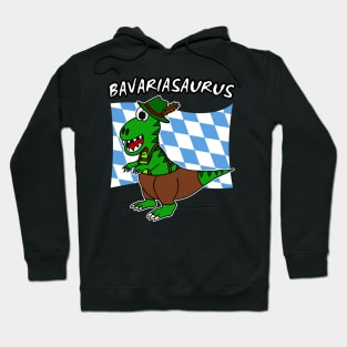 Bavariasaurus Bavarian Flag Dinosaur Tyrolean Hat Lederhosen Funny Hoodie